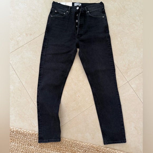 Agolde High Rise Slim Fit Jeans - light washed black-NWT - Picture 2 of 7